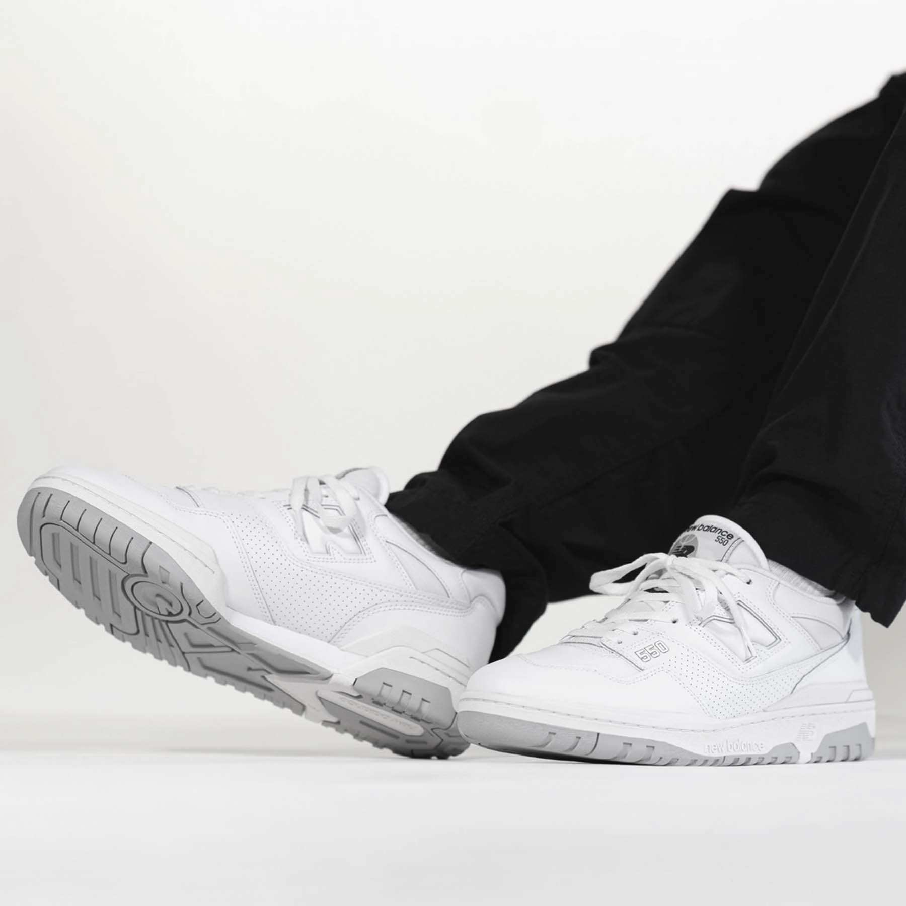 New Balance 550 'White Grey' Vintage 550 sneakers