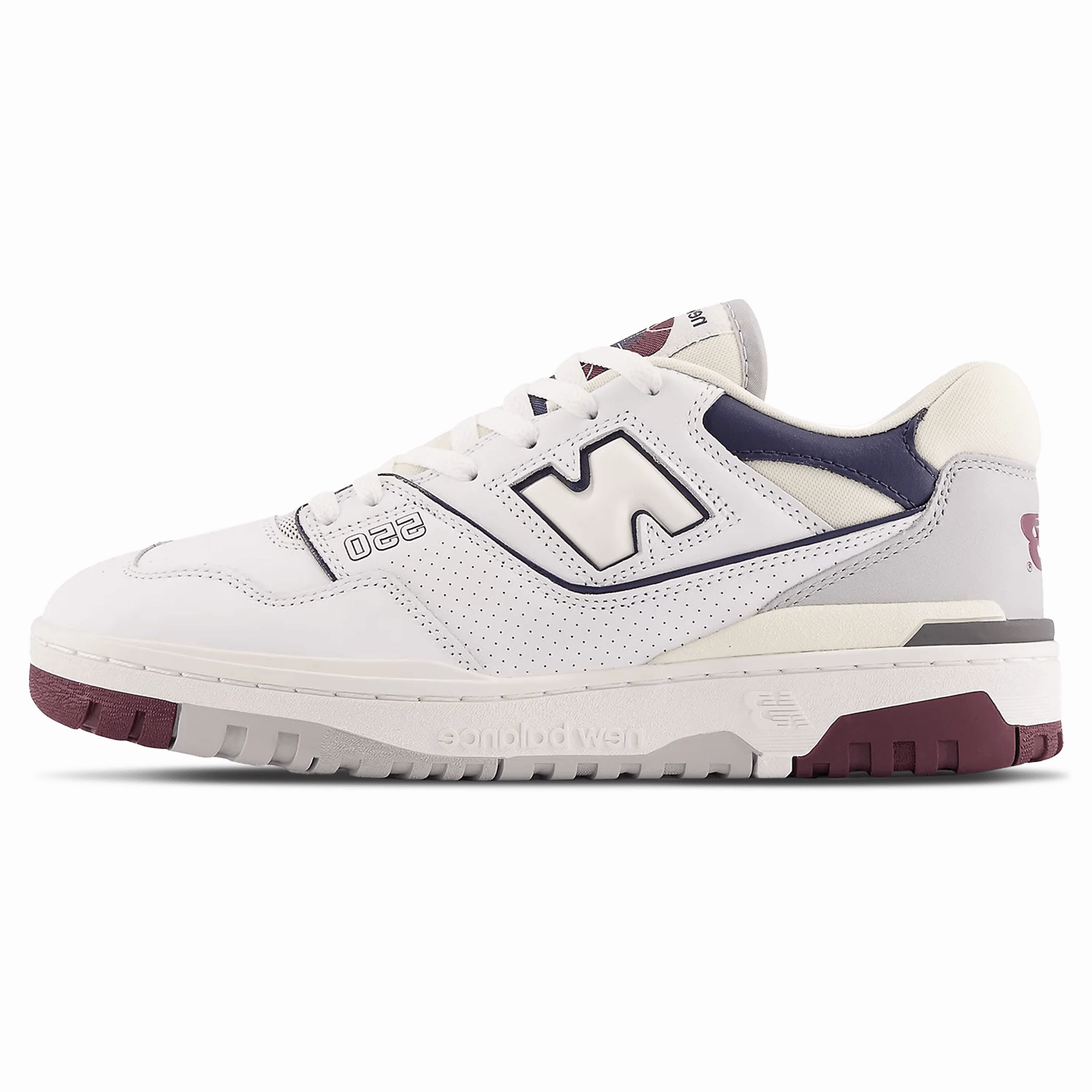 New Balance 550 'White Maroon Natural Indigo' new balance 550 vintage sneakers durable and trendy