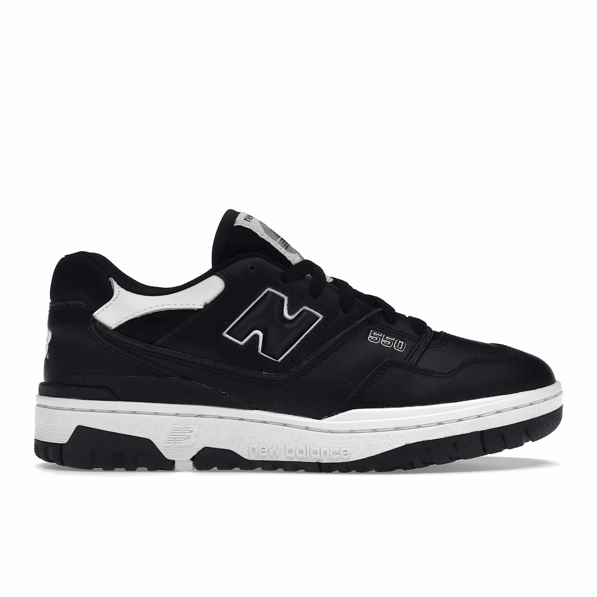 New Balance 550 Black White new balance 550 retro basketball shoes stylish design