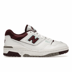 New Balance 550 Burgundy Cyan new balance 550 retro basketball shoes stylish design