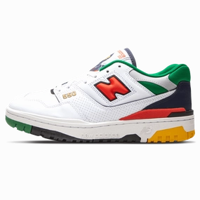 New Balance 550 Oak Leaf Green Red new balance 550 vintage sneakers durable and trendy