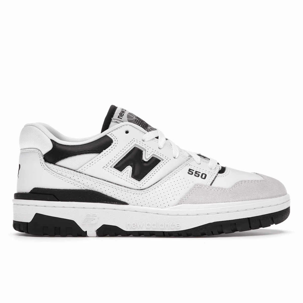 New Balance 550 Sea Salt Black new balance 550 retro basketball shoes stylish design