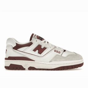 New Balance 550 Sea Salt Burgundy new balance 550 retro basketball shoes stylish design