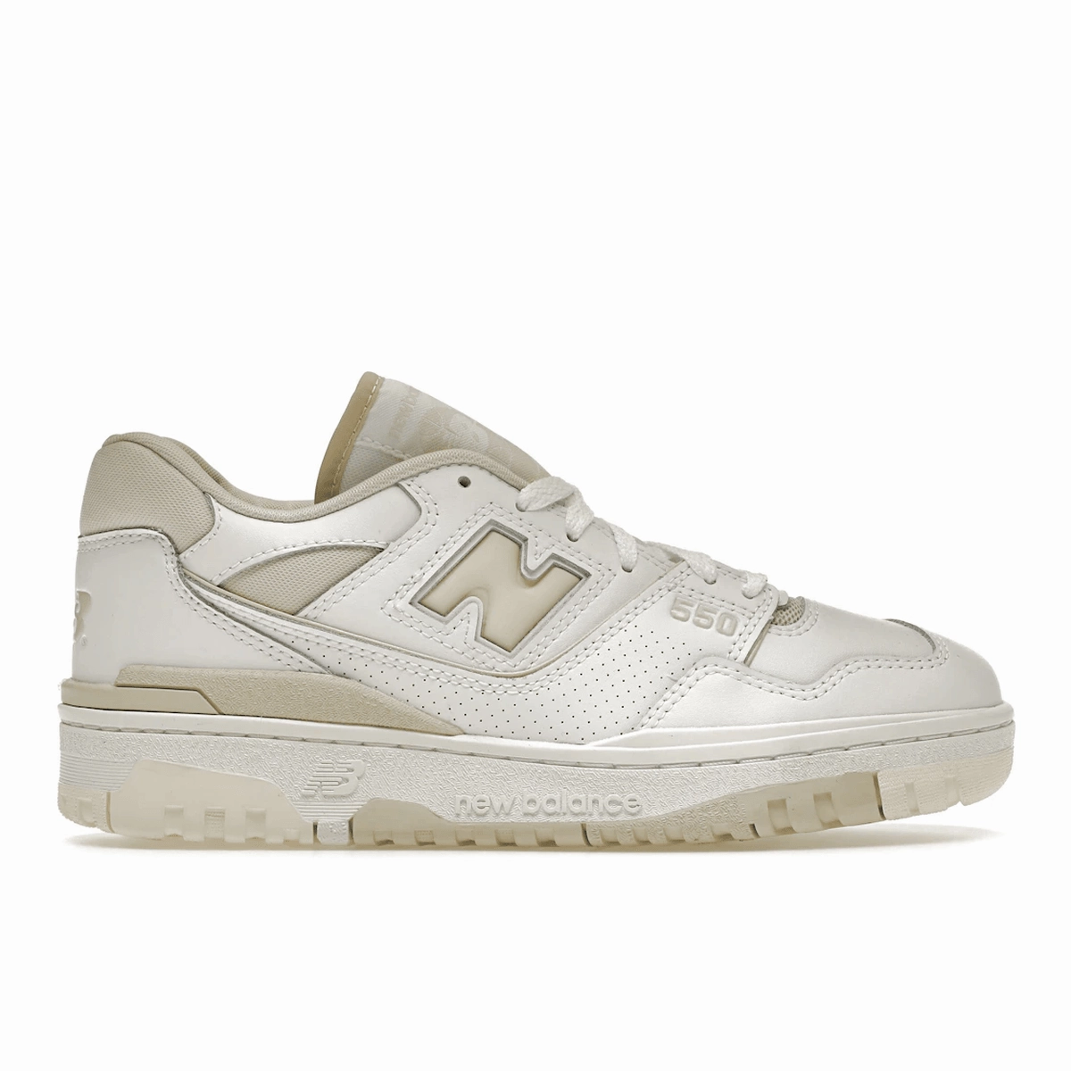 New Balance 550 Silver Birch new balance 550 retro basketball shoes stylish design