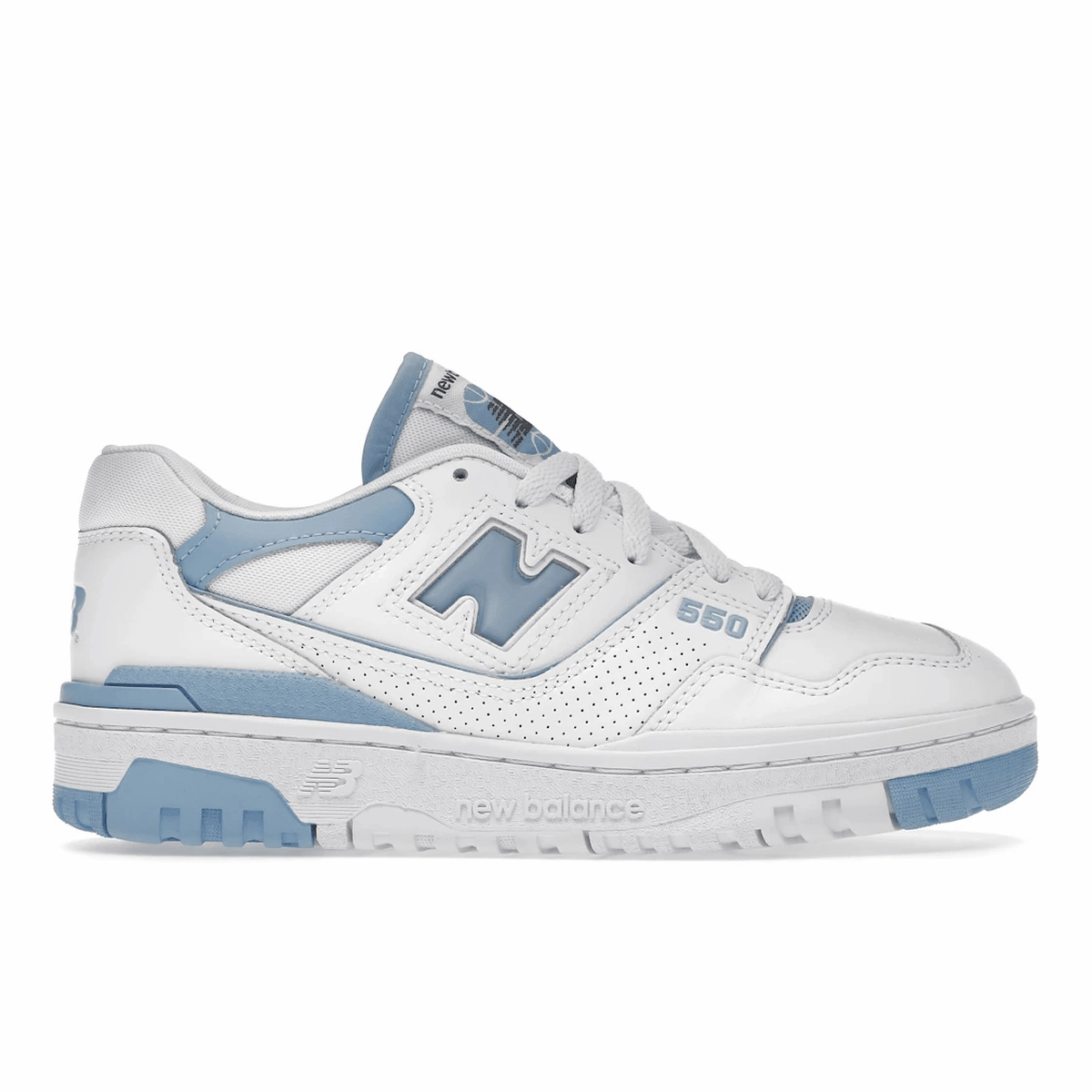 New Balance 550 UNC White Dusk Blue new balance 550 retro basketball shoes stylish design