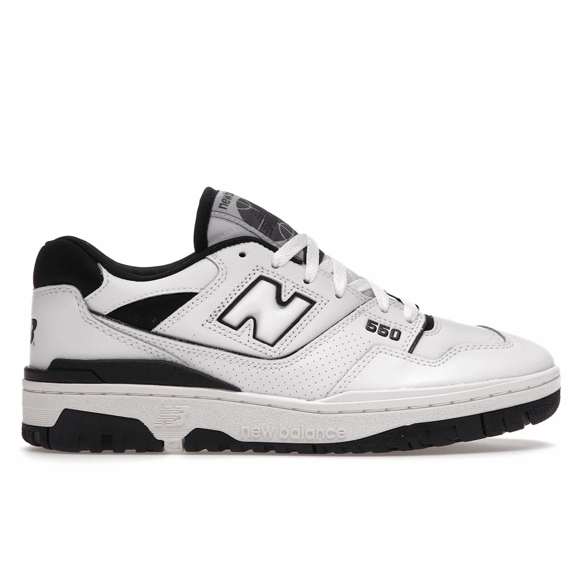 New Balance 550 White Black new balance 550 retro basketball shoes stylish design