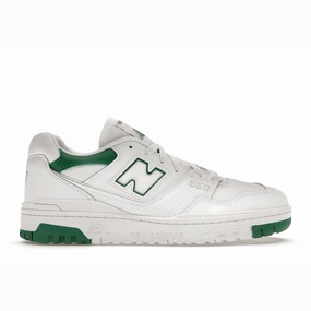 New Balance 550 White Classic Green new balance 550 retro basketball shoes stylish design