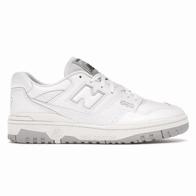 New Balance 550 White Grey new balance 550 retro basketball shoes stylish design