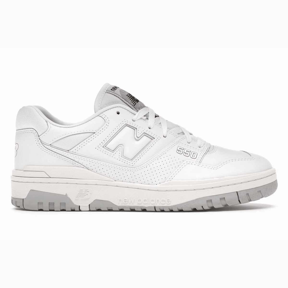 New Balance 550 White Grey new balance 550 retro basketball shoes stylish design