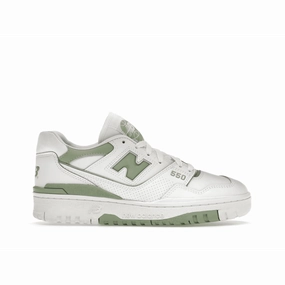 New Balance 550 White Mint Green new balance 550 retro basketball shoes stylish design