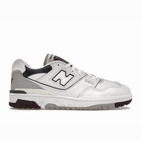 New Balance 550 White Natural Indigo Burgundy new balance 550 retro basketball shoes stylish design