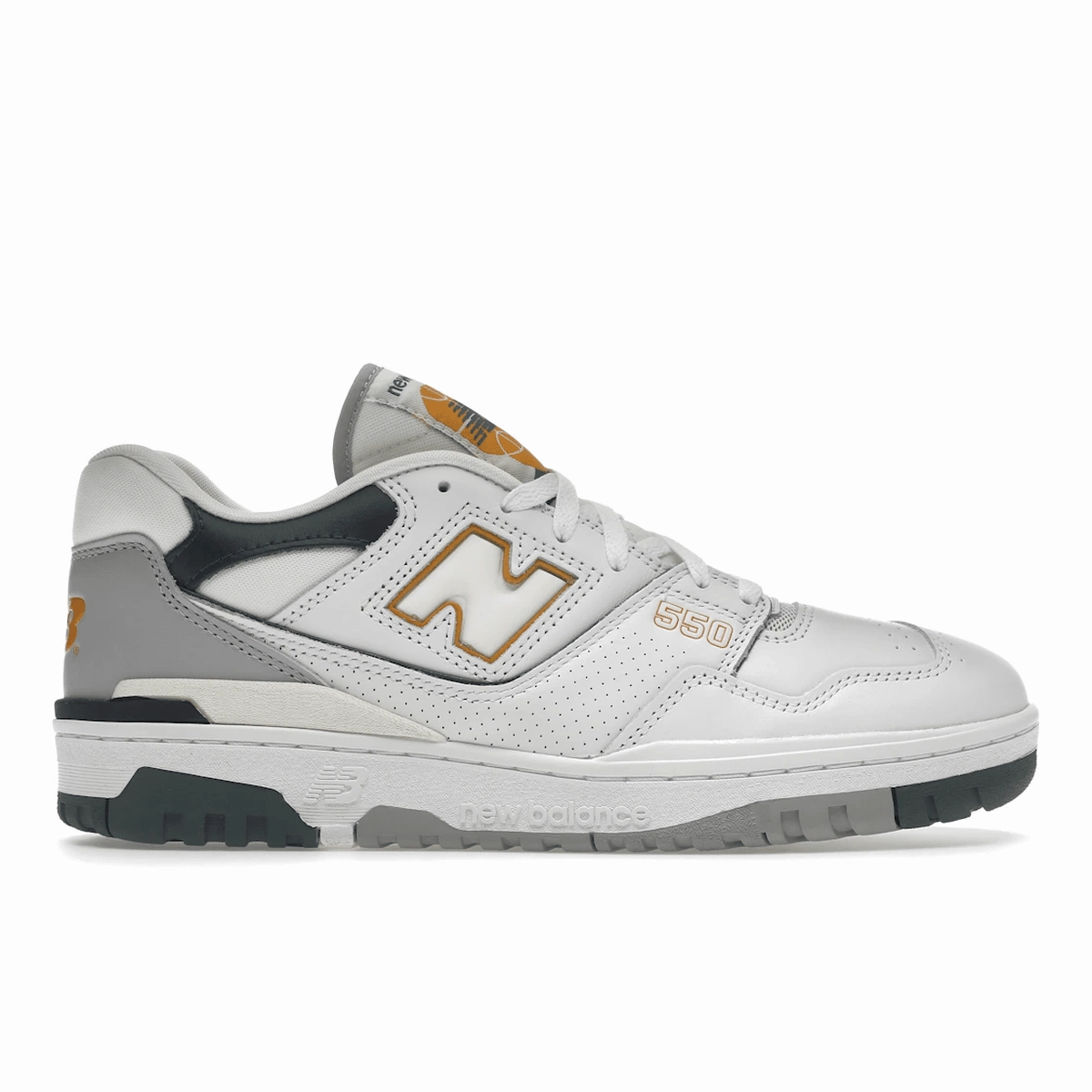 New Balance 550 White Nightwatch Green new balance 550 retro basketball shoes stylish design