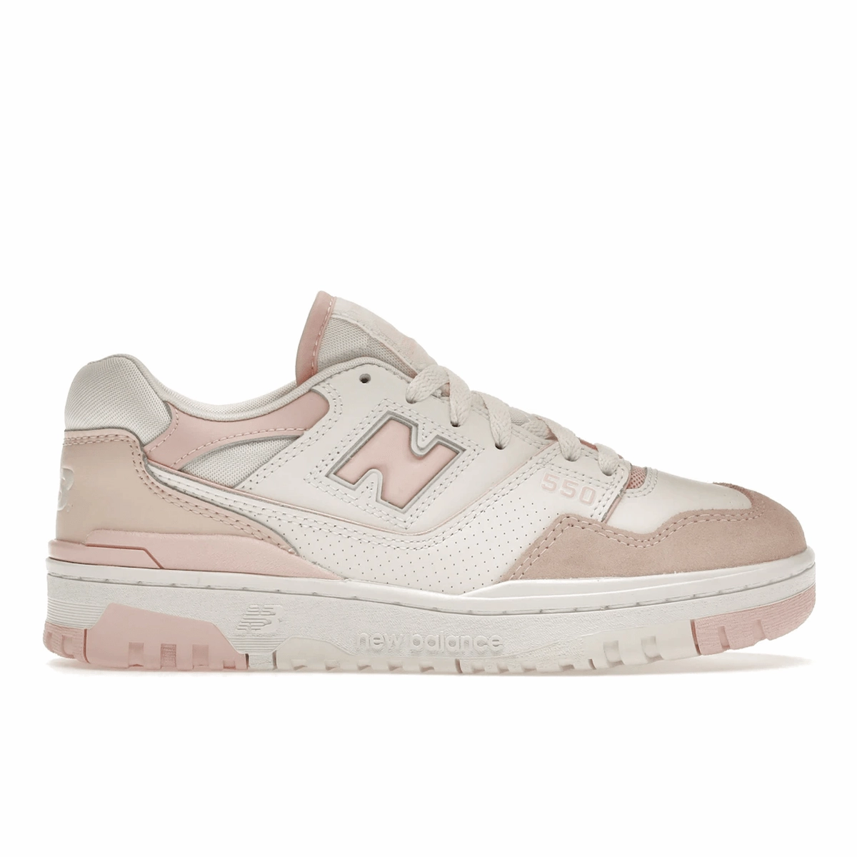 New Balance 550 White Pink new balance 550 retro basketball shoes stylish design