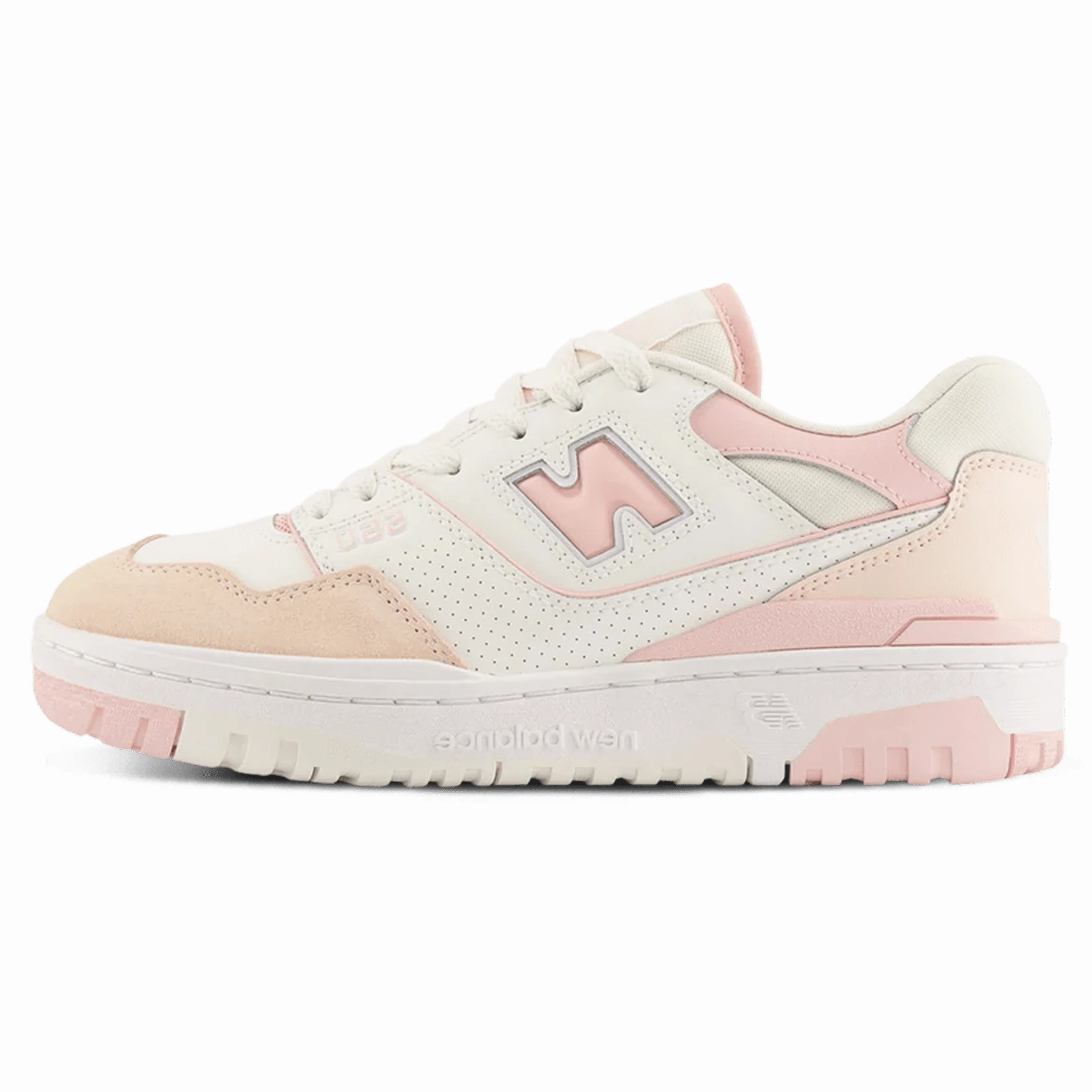 New Balance 550 White Pink new balance 550 vintage sneakers durable and trendy