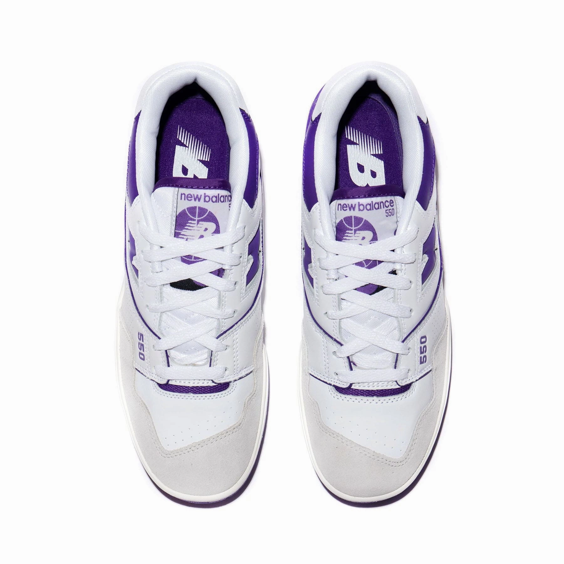 New Balance 550 White Purple Vintage 550 sneakers