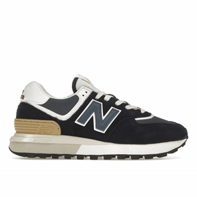 New Balance 574 Navy White Beige new balance 574 casual sneakers timeless style