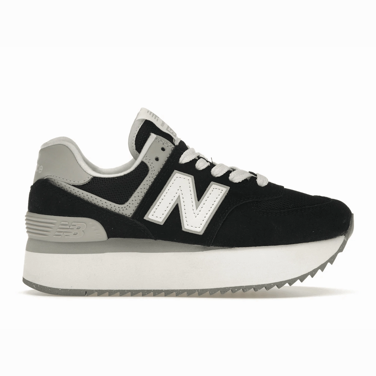 New Balance 574 Plus Black Grey new balance 574 casual sneakers timeless style