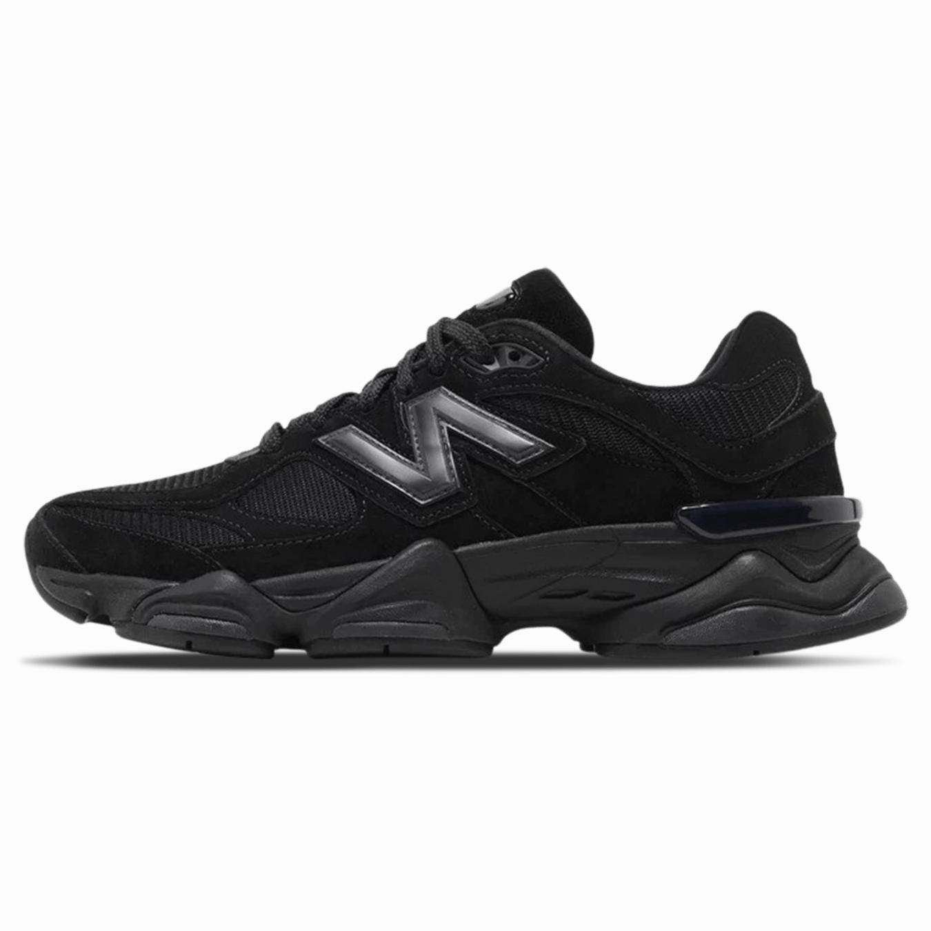 New Balance 9060 'Triple Black Suede' new balance 9060 cushioned athletic shoes