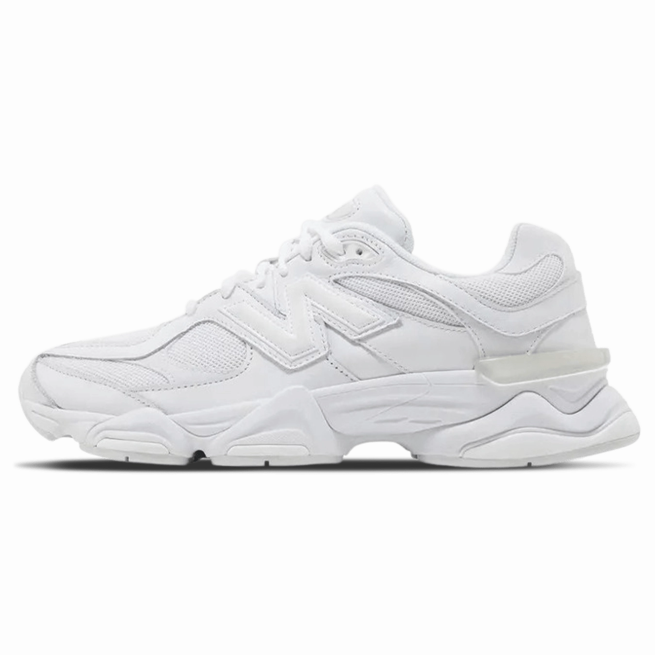 New Balance 9060 'Triple White' new balance 9060 cushioned athletic shoes