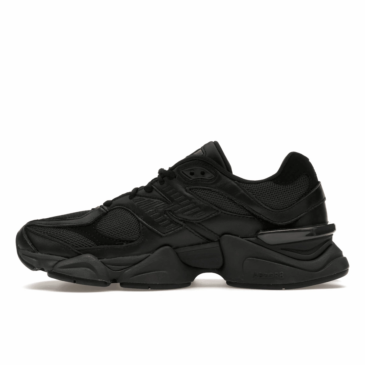New Balance 9060 Triple Black Leather NB 9060 performance