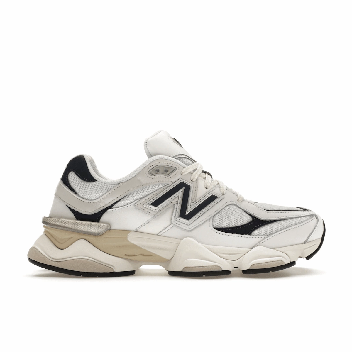 New Balance 9060 White Navy new balance 9060 running shoes breathable and light