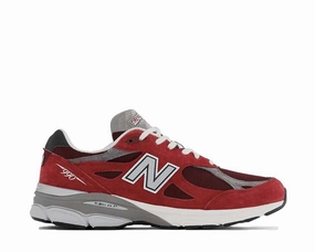 New Balance 990 Made in USA "Scarlet" new balance men's versatile shoes collection