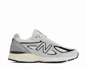 New Balance 990v4 Made in USA "Grey Black" new balance men's versatile shoes collection