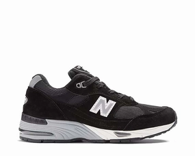 New Balance 991 Made in UK "Black Silver" new balance men's versatile shoes collection
