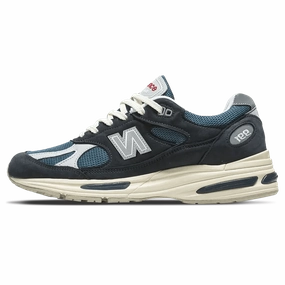 New Balance 991v2 Made in England 'Vintage Sport Pack - Navy' new balance 991 comfortable running shoes