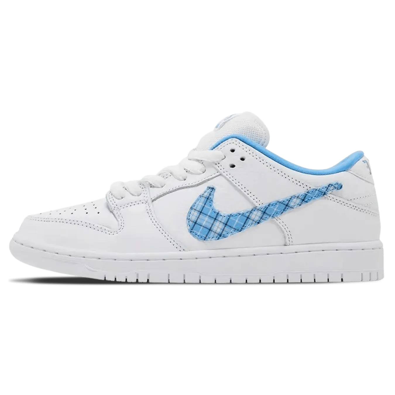 Nicole Hause x Nike Dunk Low Pro SB 'White University Blue' Nike SB skate shoes with padded support and grip