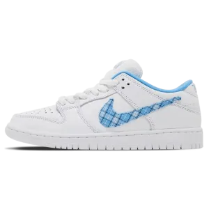 Nicole Hause x Nike Dunk Low Pro SB 'White University Blue' Nike SB skate shoes with padded support and grip