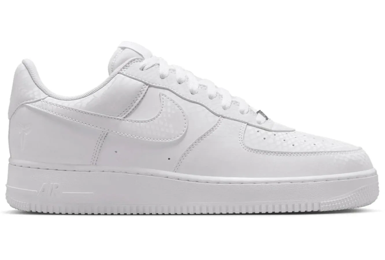 Nike Air Force 1 Low Kobe Bryant Forever White Nike Air Force 1 heritage shoes for everyday wear