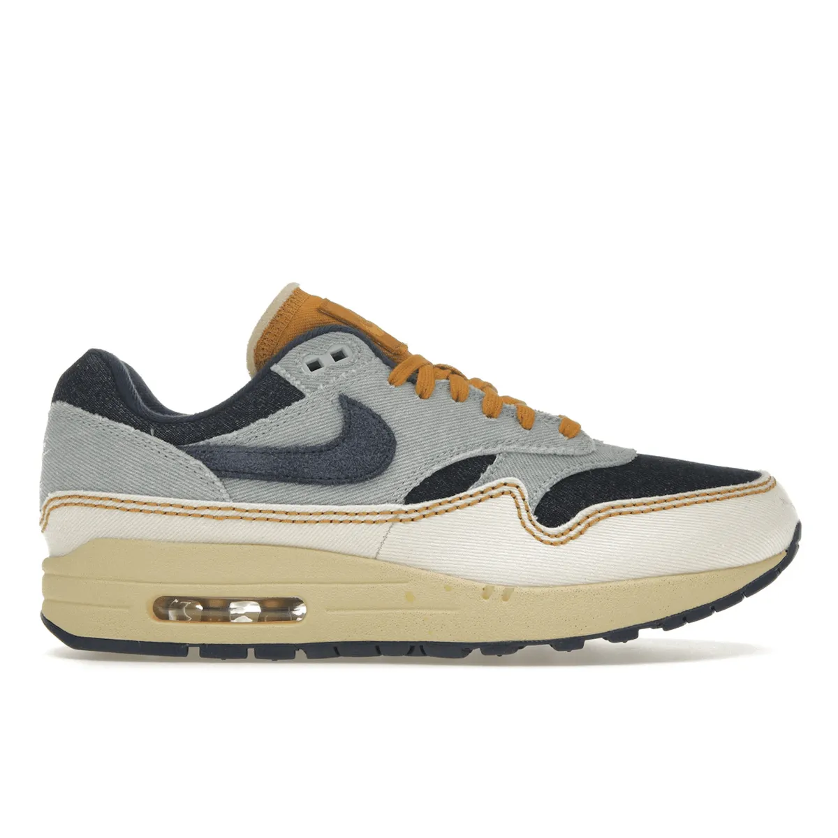 Nike Air Max 1 '87 Denim Aura Nike Air Max casual shoes with visible air tech