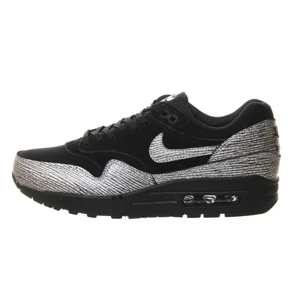Nike Air Max 1 'Black Metallic Silver' nike air max 1 comfortable casual shoes