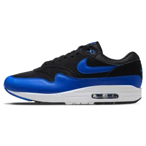 Nike Air Max 1 Essential 'Black Hyper Royal' Nike Air Max lifestyle sneakers with sport details