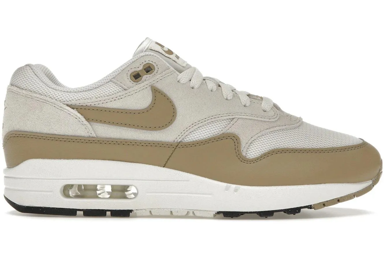 Nike Air Max 1 Essential Phantom Khaki Nike Air Max casual shoes with visible air tech