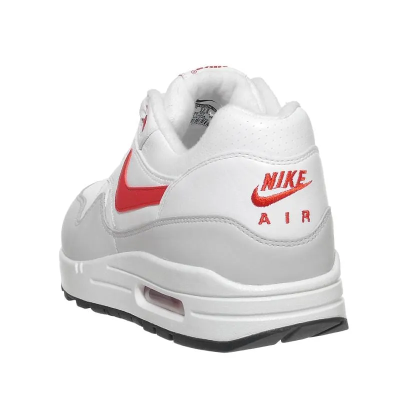 Nike Air Max 1 'Leather' White-University Red Nike Max Plus series