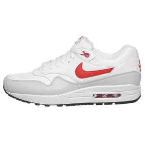 Nike Air Max 1 'Leather' White-University Red nike air max 1 comfortable casual shoes