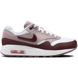 Nike Air Max 1 Light Violet Burgundy Crush Nike Air Max casual shoes with visible air tech