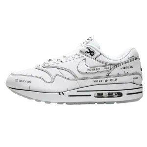 Nike Air Max 1 'Sketch Schematic - White' nike air max 1 comfortable casual shoes