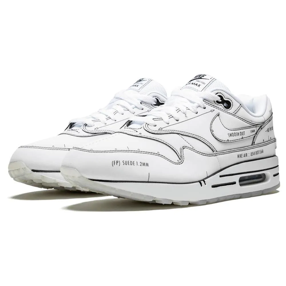 Nike Air Max 1 'Sketch Schematic - White' Nike Max Plus series