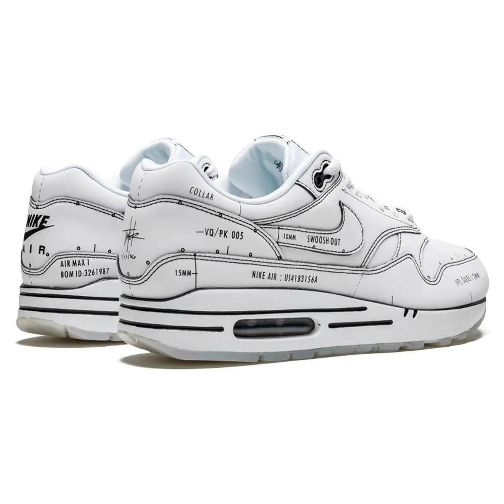 Nike Air Max 1 'Sketch Schematic - White' Nike Max Plus series