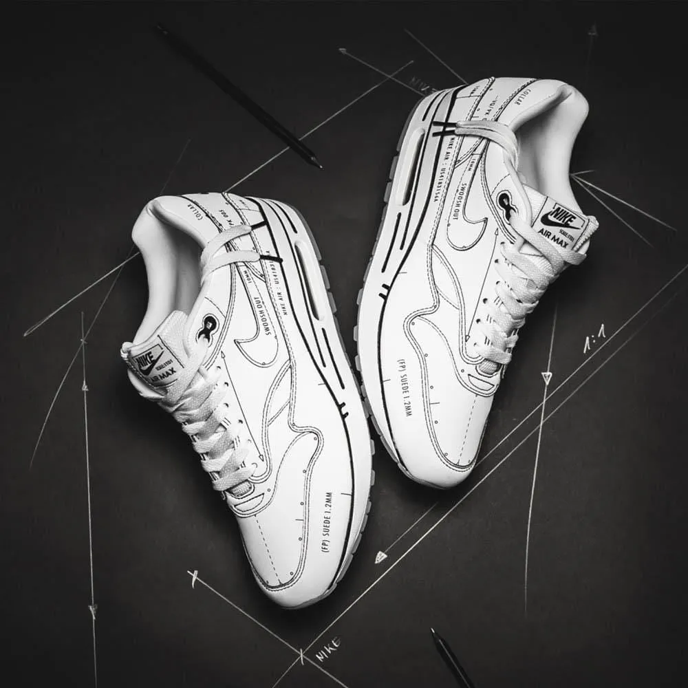 Nike Air Max 1 'Sketch Schematic - White' Nike Max Plus series