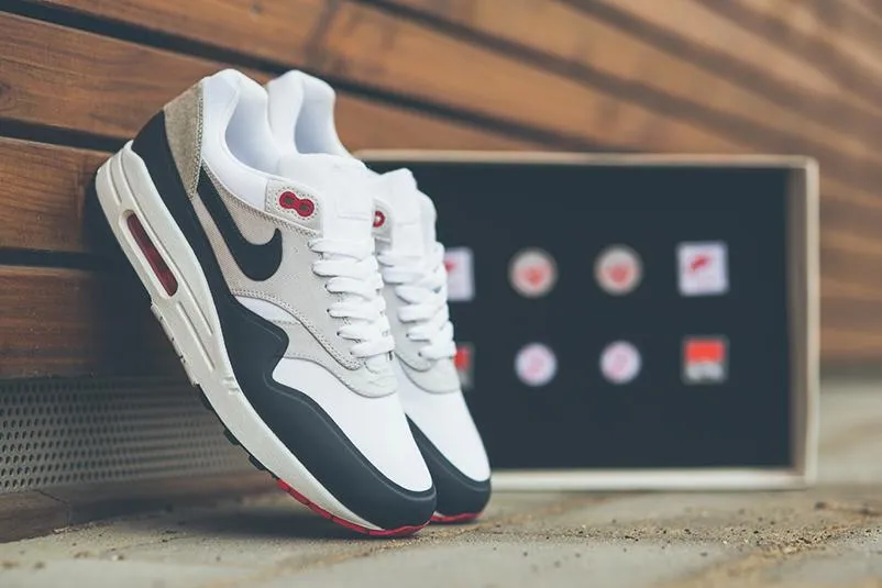 Nike Air Max 1 V SP "Patch" White - Obsidian - University Red Nike Max Plus series