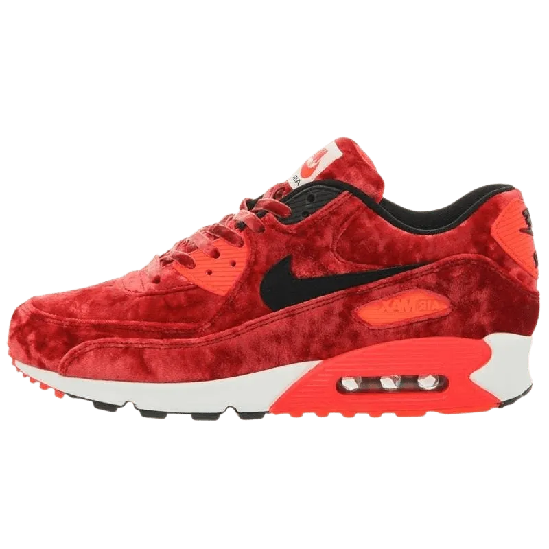 Nike Air Max 90 Anniversary Red Metallic Gold nike air max 90 lightweight athletic sneakers