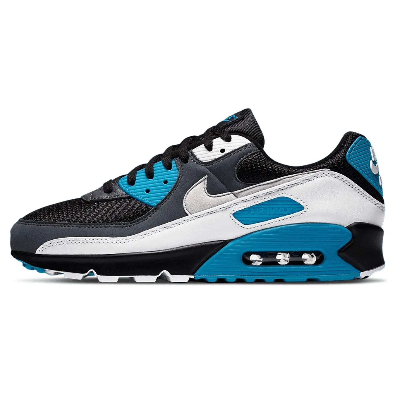 Nike Air Max 90 'Black Blue' nike air max 90 lightweight athletic sneakers