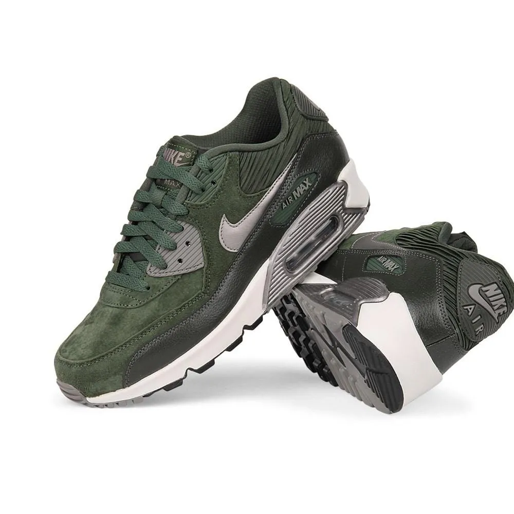Nike Air Max 90 Carbon Green Leather Trainers Nike Air Max collection