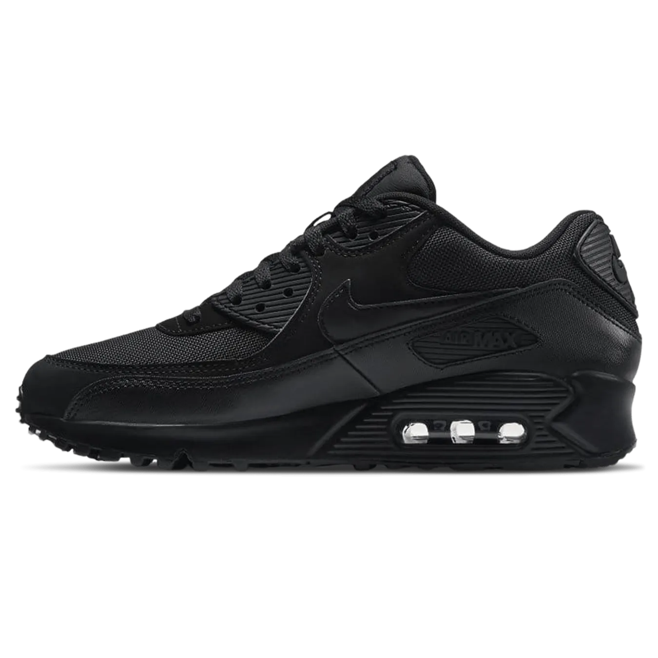 Nike Air Max 90 Essential 'Triple Black' nike air max 90 lightweight athletic sneakers