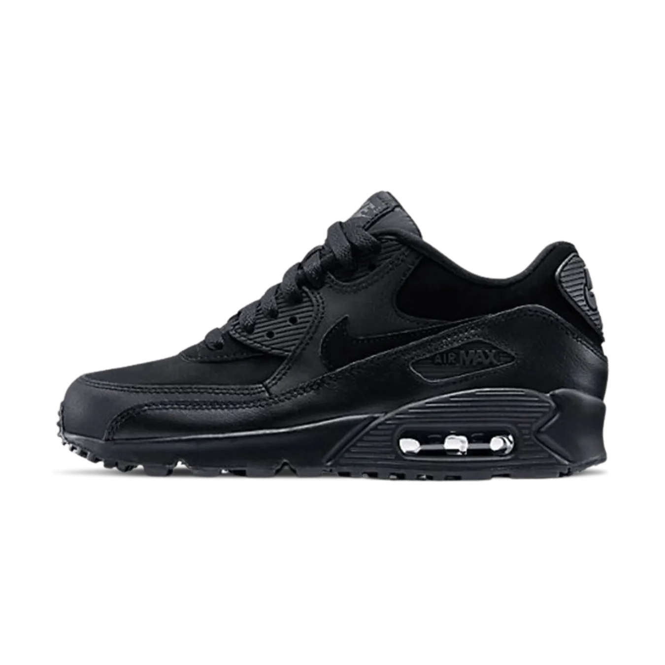 Nike Air Max 90 GS 'Black Grey' nike air max 90 lightweight athletic sneakers