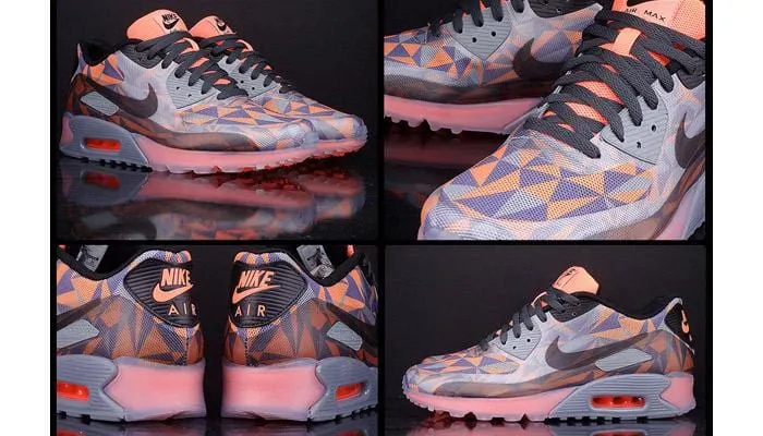 Nike Air Max 90 Ice Wolf Grey-Black-Atomic Orange Nike Air Max collection